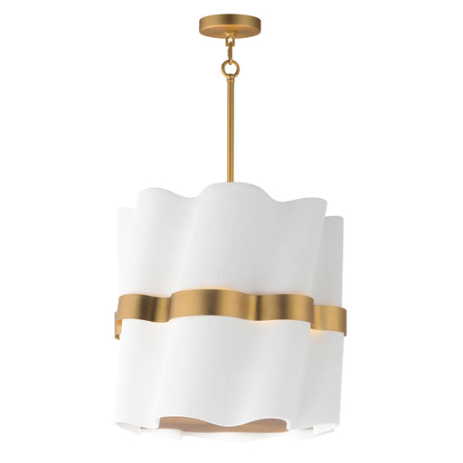 Studio M - SM73883WTGLD - LED Foyer Pendant - Curtain Call - White/Gold