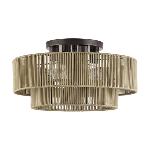 Acordia Four Light Semi-Flush Mount English Bronze
