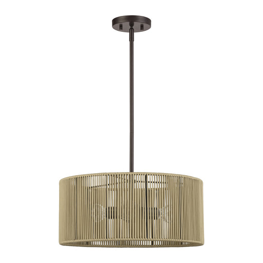 Acordia Three Light Chandelier English Bronze