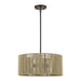 Livex Lighting - 53153-92 - Three Light Chandelier - Acordia - English Bronze