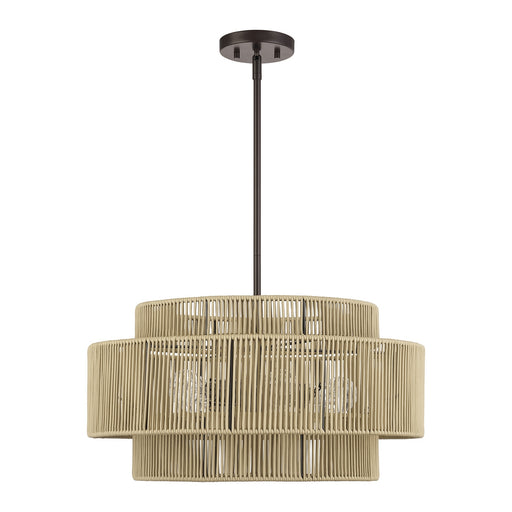 Acordia Five Light Chandelier English Bronze