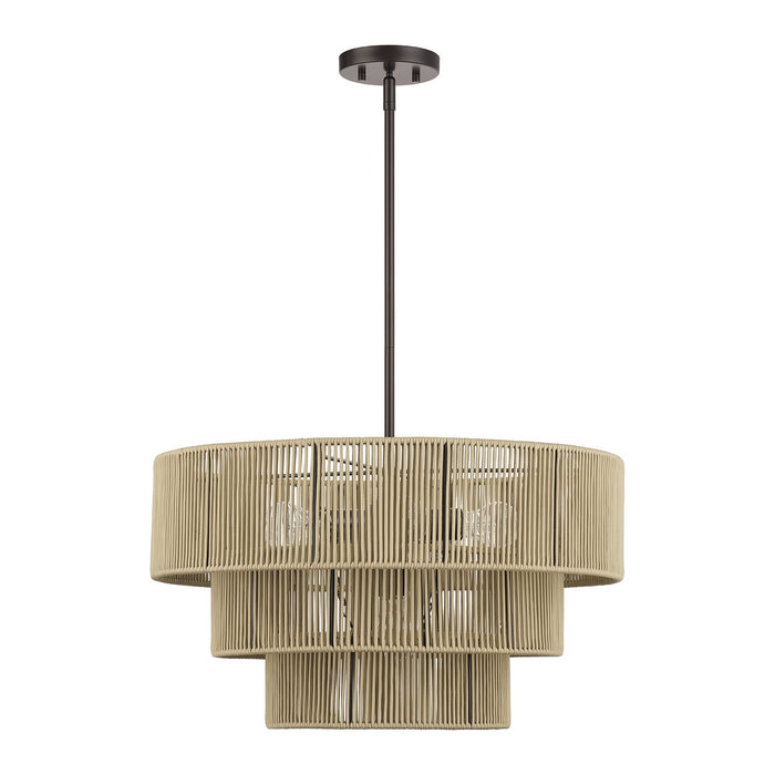 Livex Lighting - 53156-92 - Six Light Chandelier - Acordia - English Bronze