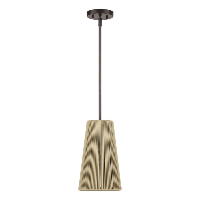 Livex Lighting - 53158-92 - One Light Pendant - Florell - English Bronze