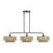Livex Lighting - 53163-92 - Three Light Linear Chandelier - Florell - English Bronze