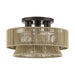 Livex Lighting - 53166-92 - Three Light Semi-Flush Mount - Florell - English Bronze