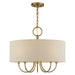 Livex Lighting - 58865-48 - Five Light Chandelier - Bellingham - Antique Gold Leaf