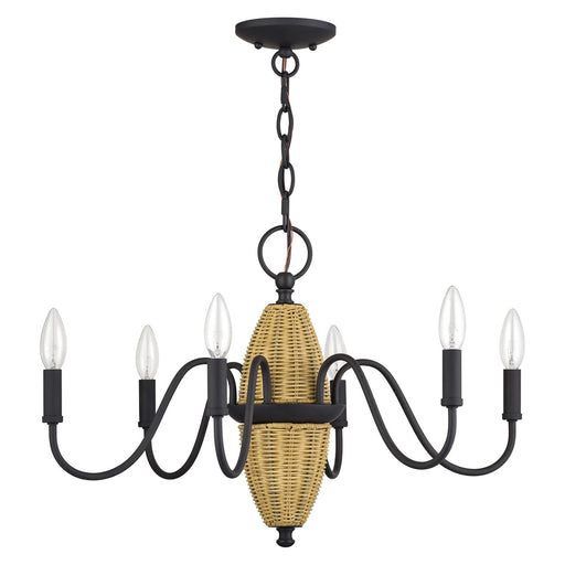Laurelin Six Light Chandelier Bronze
