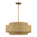Livex Lighting - 60039-48 - Five Light Chandelier - Weavington - Antique Gold Leaf