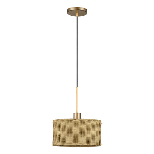 Weavington One Light Pendant Antique Gold Leaf