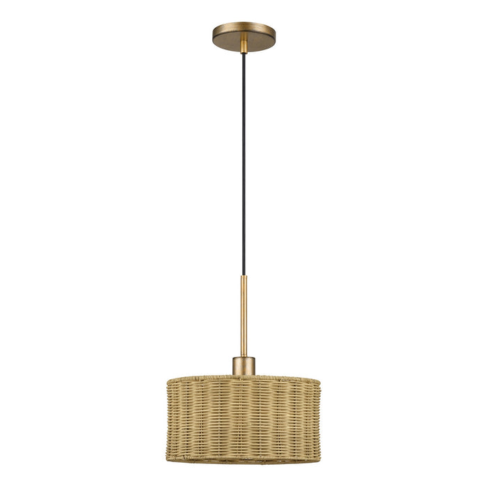 Livex Lighting - 60042-48 - One Light Pendant - Weavington - Antique Gold Leaf