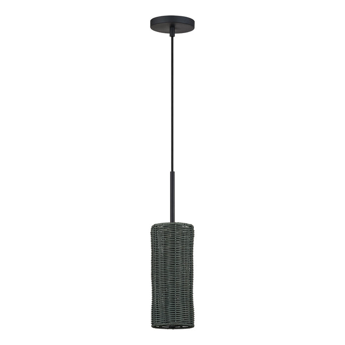 Livex Lighting - 60111-04 - One Light Mini Pendant - Weavington - Black
