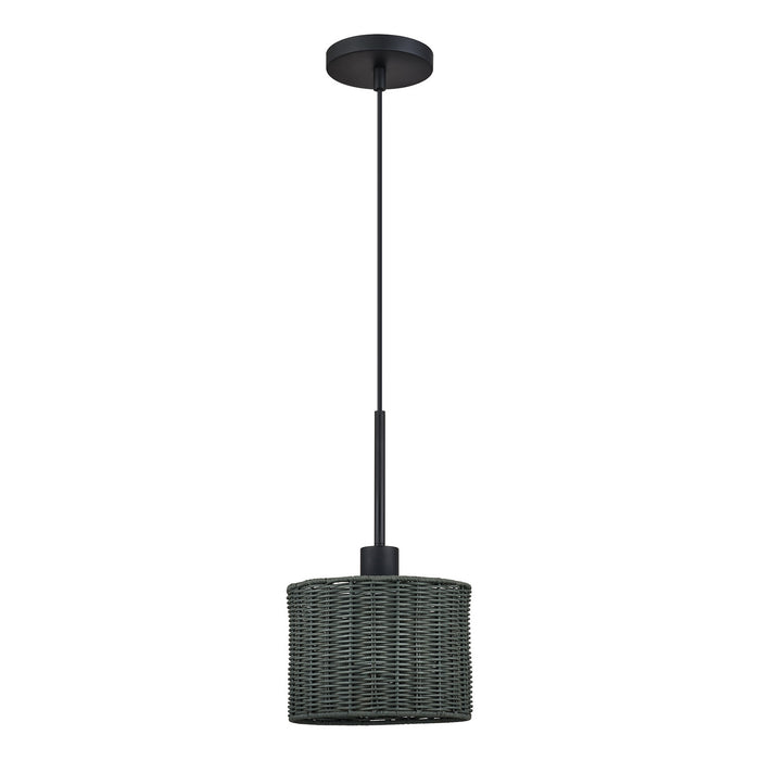 Livex Lighting - 60112-04 - One Light Mini Pendant - Weavington - Black