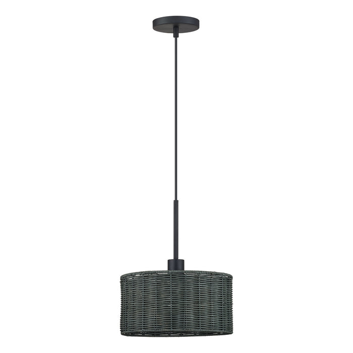 Livex Lighting - 60113-04 - One Light Pendant - Weavington - Black