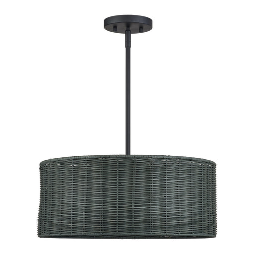 Weavington Three Light Chandelier Black