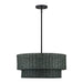 Livex Lighting - 60115-04 - Four Light Chandelier - Weavington - Black