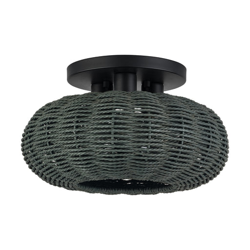 Deluna Three Light Semi-Flush Mount Black
