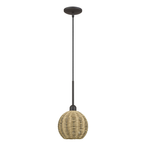 Livex Lighting - 60201-07 - One Light Mini Pendant - Summervine - Bronze