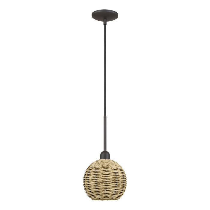 Livex Lighting - 60201-07 - One Light Mini Pendant - Summervine - Bronze