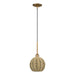 Livex Lighting - 60201-48 - One Light Mini Pendant - Summervine - Antique Gold Leaf
