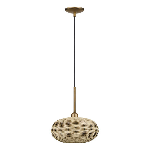 Livex Lighting - 60203-48 - One Light Pendant - Summervine - Antique Gold Leaf