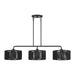 Livex Lighting - 60233-04 - Three Light Linear Chandelier - Acordia - Black