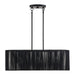Livex Lighting - 60234-04 - Three Light Linear Chandelier - Acordia - Black