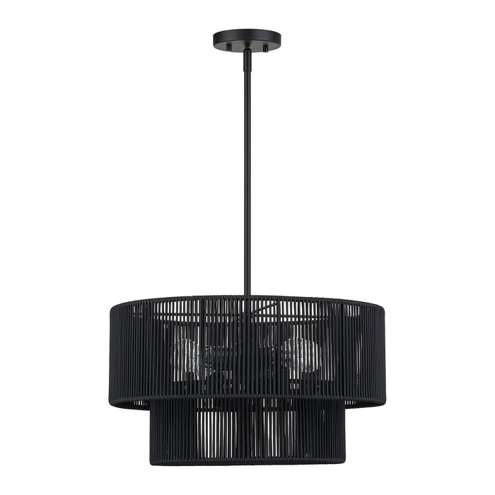 Livex Lighting - 60244-04 - Four Light Chandelier - Acordia - Black