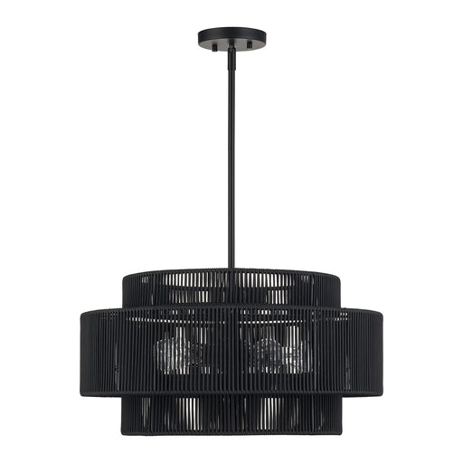Acordia Five Light Chandelier Black