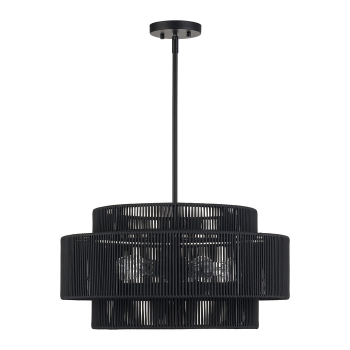 Livex Lighting - 60245-04 - Five Light Chandelier - Acordia - Black