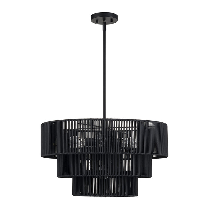 Livex Lighting - 60247-04 - Six Light Chandelier - Acordia - Black