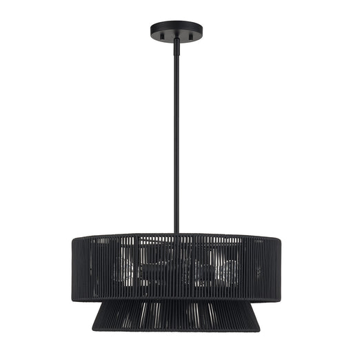 Livex Lighting - 60254-04 - Four Light Chandelier - Florell - Black