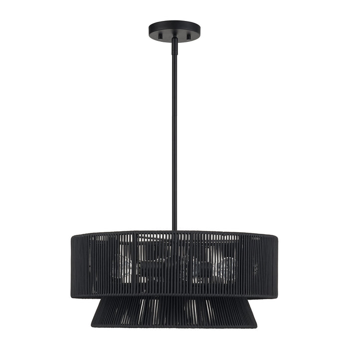 Livex Lighting - 60254-04 - Four Light Chandelier - Florell - Black