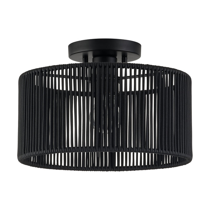 Livex Lighting - 60265-04 - One Light Semi-Flush Mount - Acordia - Black