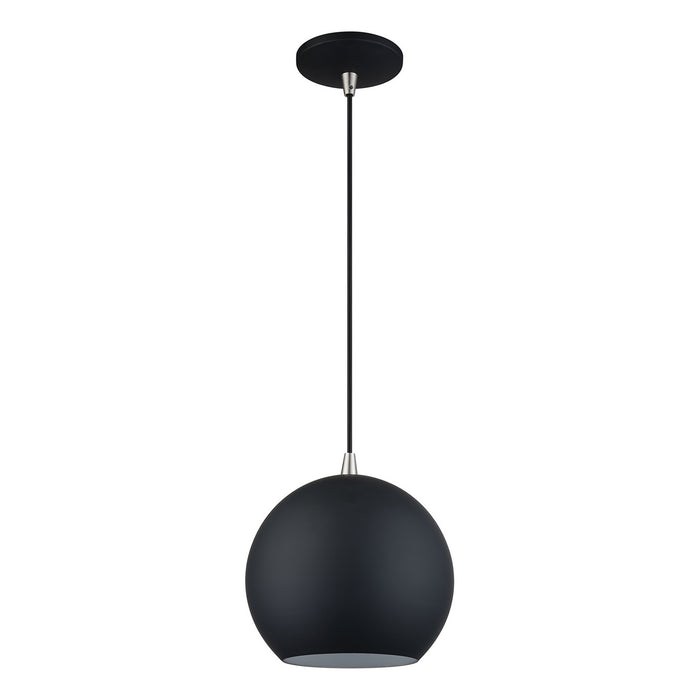 Livex Lighting - 60278-04 - LED Pendant - Kuppola - Black w/Brushed Nickel
