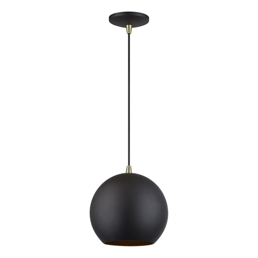 Kuppola LED Pendant Bronze w/Antique Brass