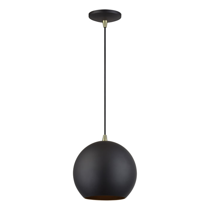 Livex Lighting - 60278-07 - LED Pendant - Kuppola - Bronze w/Antique Brass