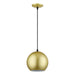 Livex Lighting - 60278-33 - LED Pendant - Kuppola - Soft Gold w/Black