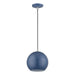 Livex Lighting - 60278-84 - LED Pendant - Kuppola - Ocean Blue w/Brushed Nickel