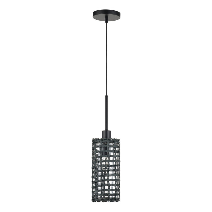 Livex Lighting - 60451-04 - One Light Mini Pendant - Twinewell - Black