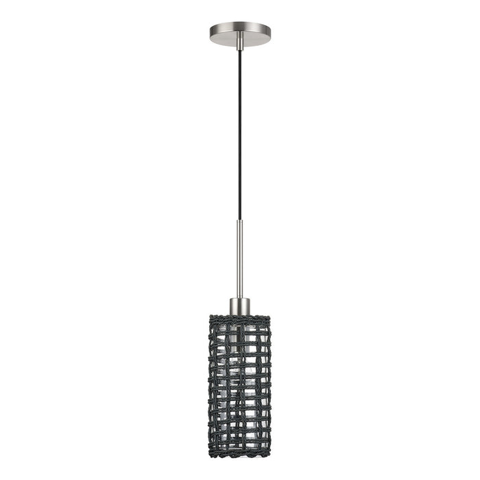 Livex Lighting - 60451-91 - One Light Mini Pendant - Twinewell - Brushed Nickel