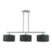 Livex Lighting - 60554-91 - Three Light Linear Chandelier - Weavington - Brushed Nickel