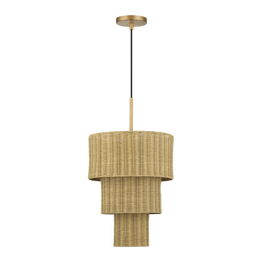 Livex Lighting - 60595-48 - Two Light Pendant - Weavington - Antique Gold Leaf