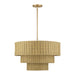 Livex Lighting - 60596-48 - Six Light Chandelier - Weavington - Antique Gold Leaf