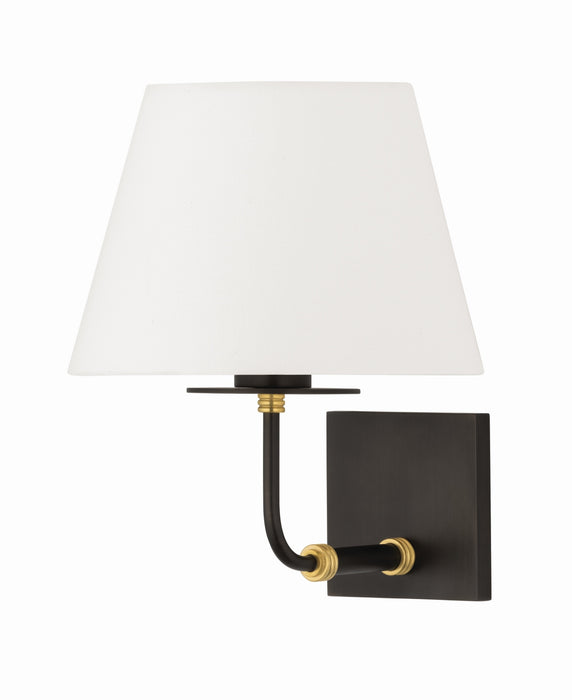 Hudson Valley - 1061-AGB/DB - One Light Wall Sconce - Crown Heights - Aged Brass