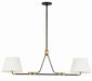 Hudson Valley - 1062-AGB/DB - Two Light Linear Pendant - Crown Heights - Aged Brass