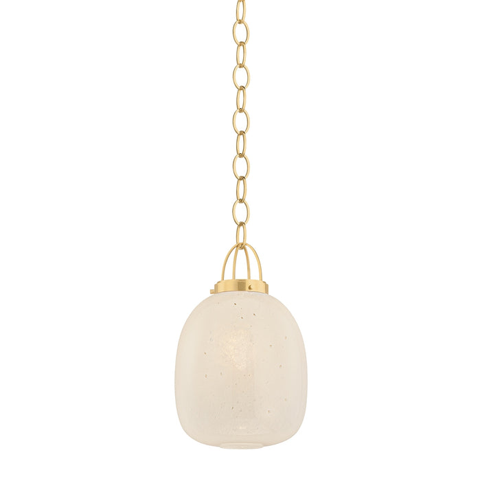 Hudson Valley - 2013-AGB - One Light Pendant - Enosburg - Aged Brass