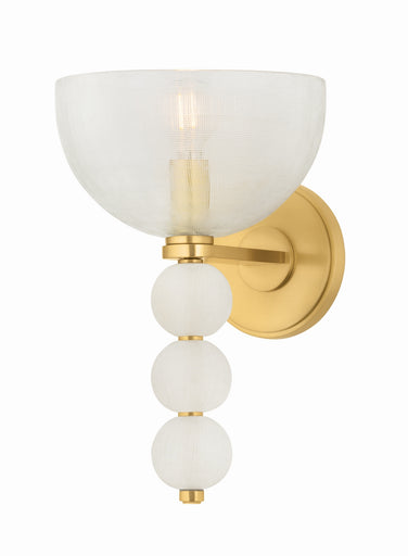 Bloomvale One Light Wall Sconce Aged Brass