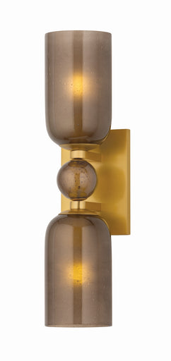 Hurleyville Two Light Wall Sconce Aged Brass