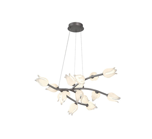 Belluno LED Chandelier Brushed Vintage grey