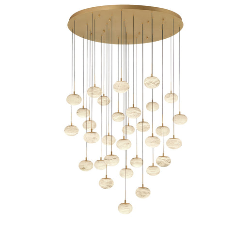 Lib & Co. - 12123-030 - LED Chandelier - Calcolo - Painted Antique Brass